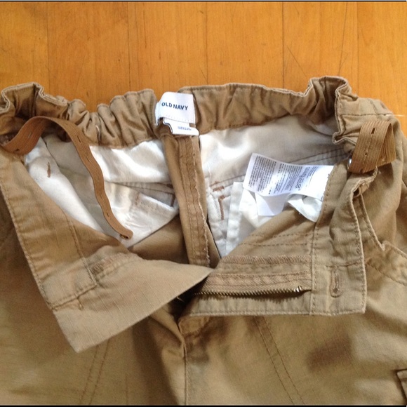 Old Navy Boys Cargo Shorts Tan/Khaki Size 14 - Picture 7 of 9